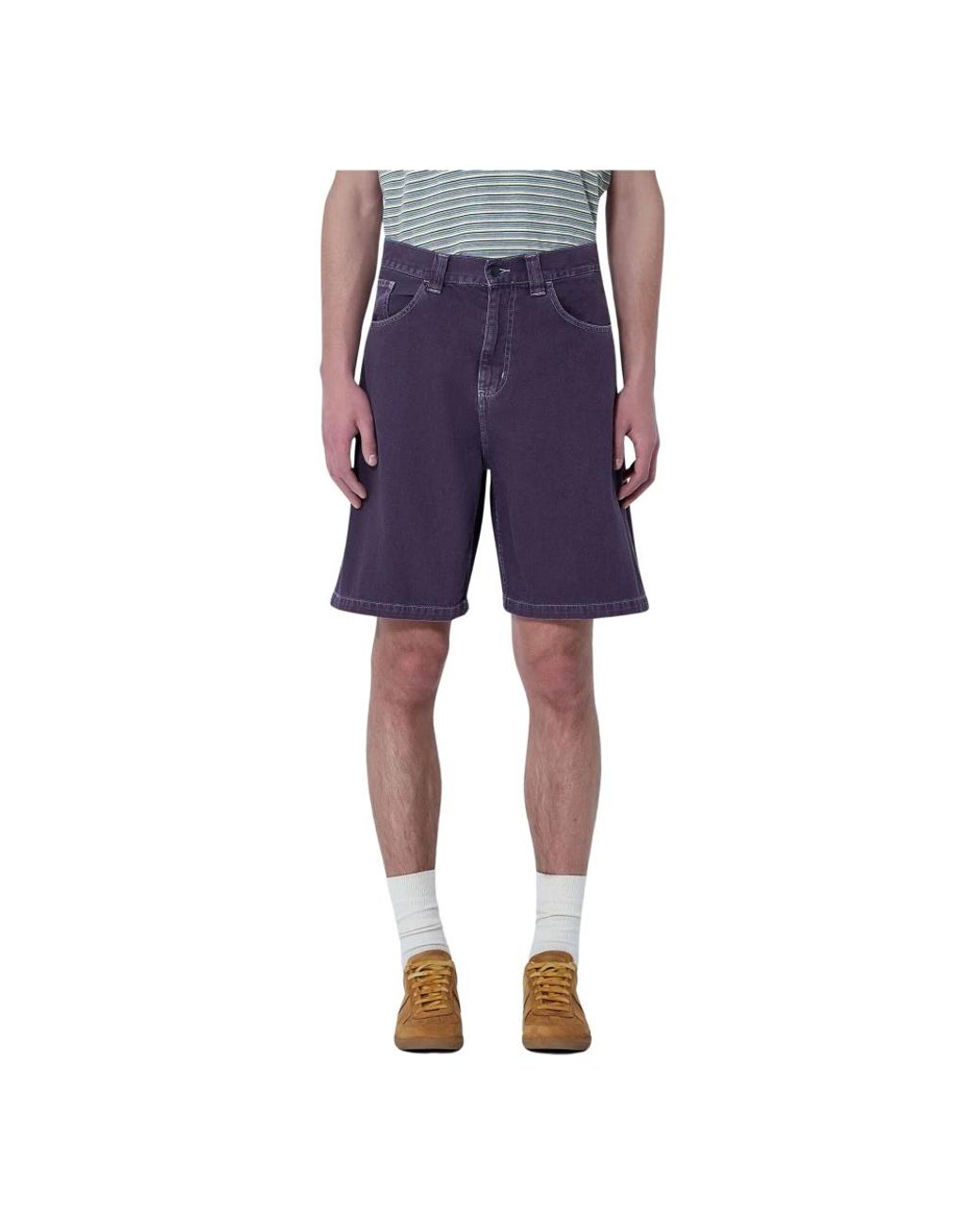 Carhartt Purple Denim Shorts for men