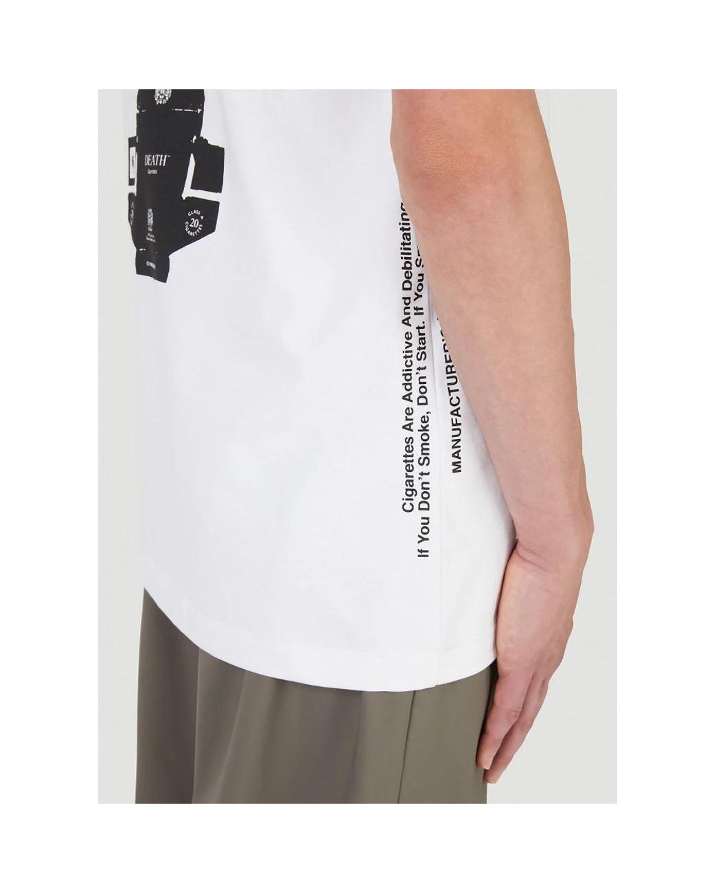 Death Cigarettes White T-Shirts for men