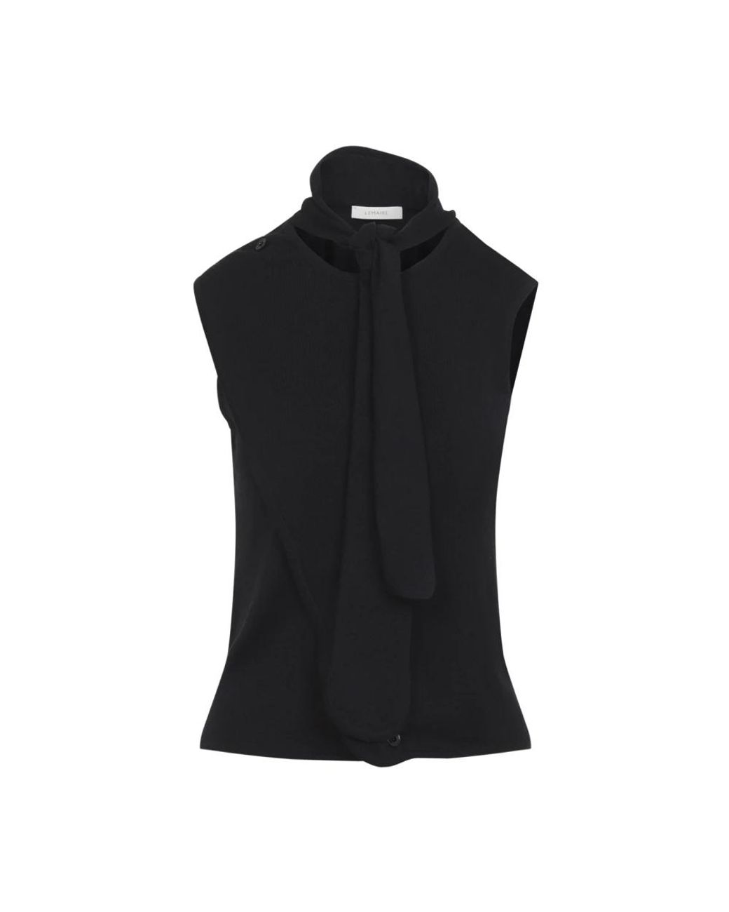 Lemaire Black Sleeveless Tops