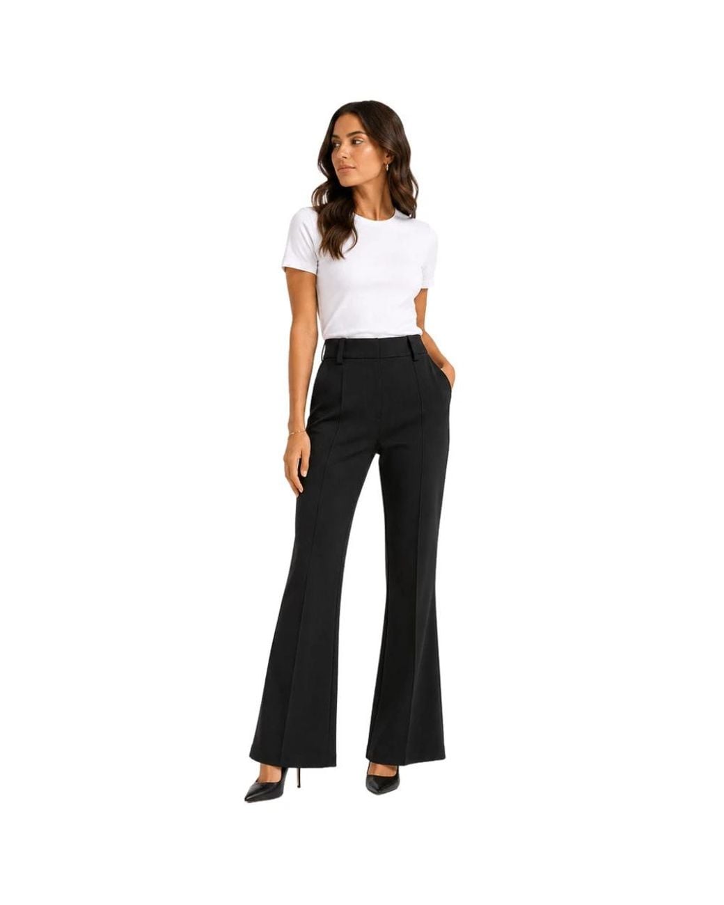 Balmain Black Wide Trousers