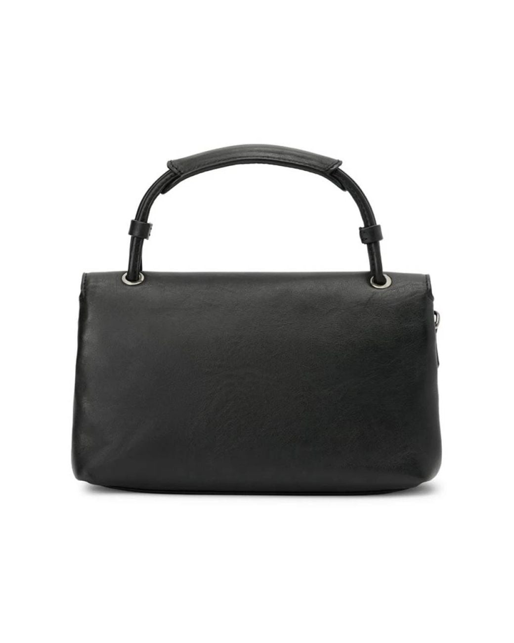Iceberg Black Kompakte Dollaro-Ledertasche