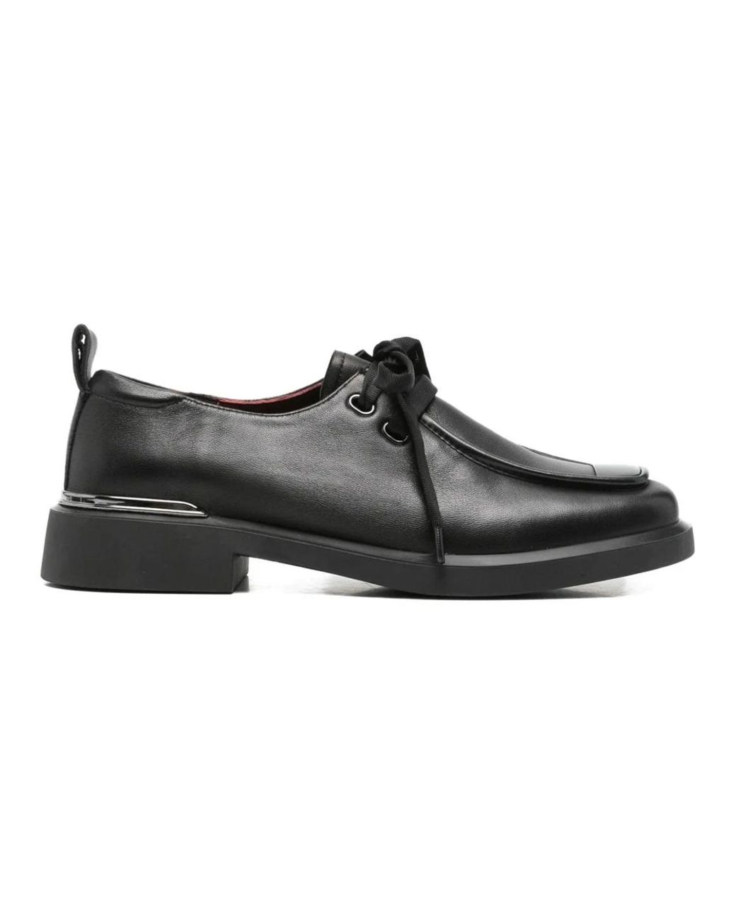 Linda Baumann Black Laced Shoes