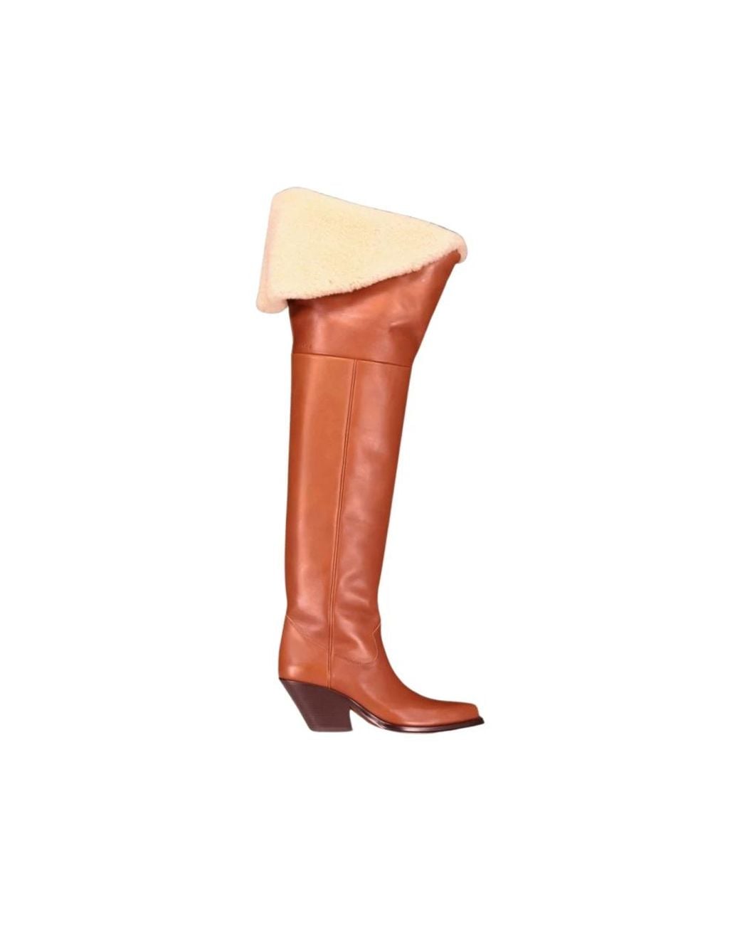 Chloé Brown Over-The-Knee Boots