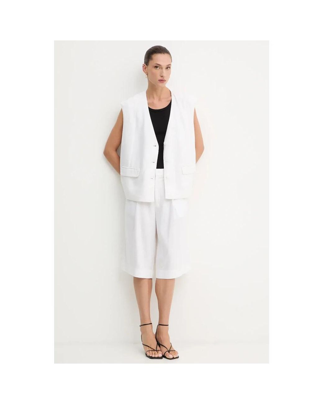 Long Shorts Gestuz de color White