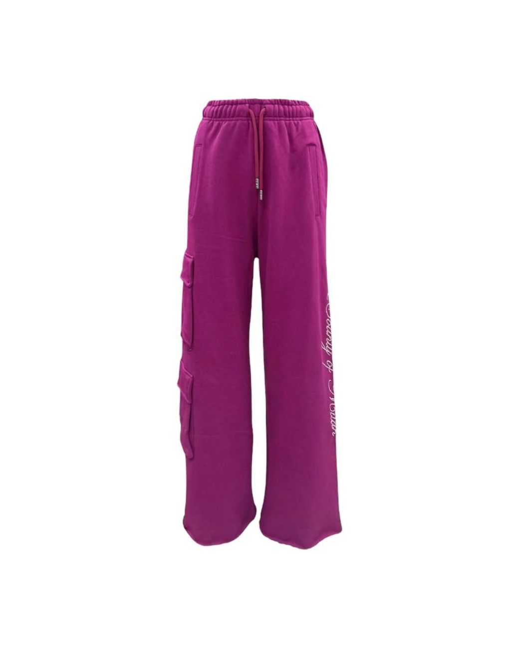 Marcelo Burlon Wijde Broek in het Purple