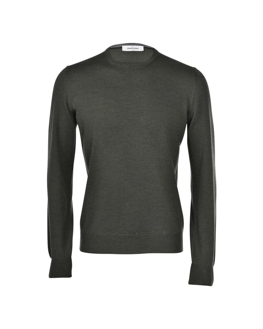 Gran Sasso Green Round-Neck Knitwear for men