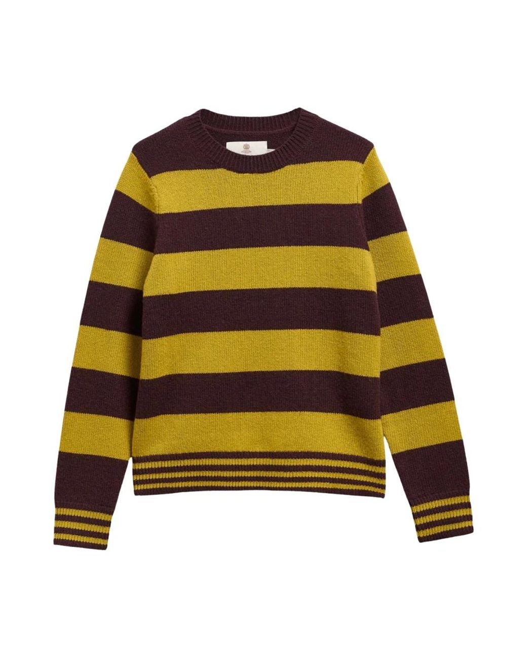 Barbour Yellow Round-Neck Knitwear
