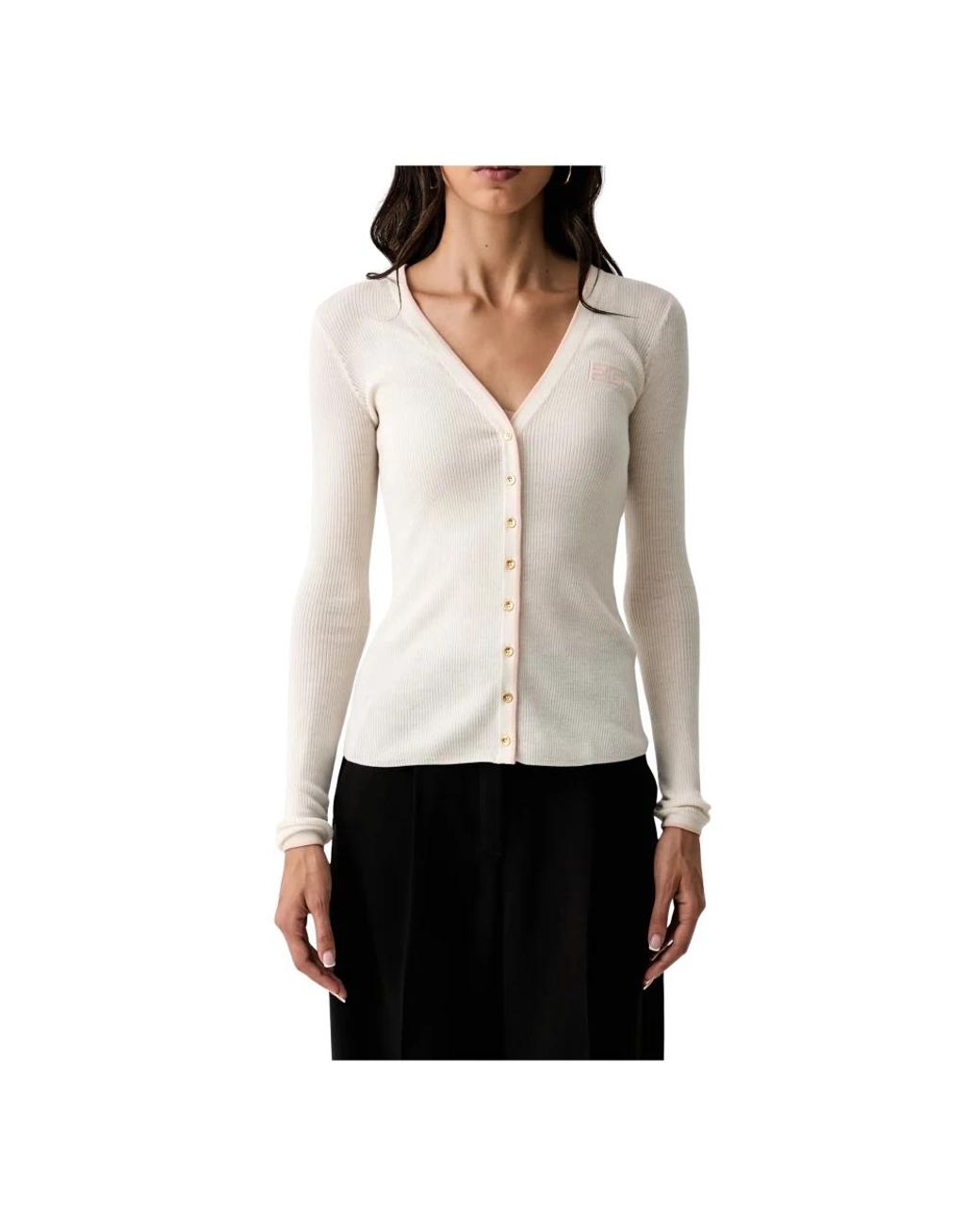 Cardigans Elisabetta Franchi de color White