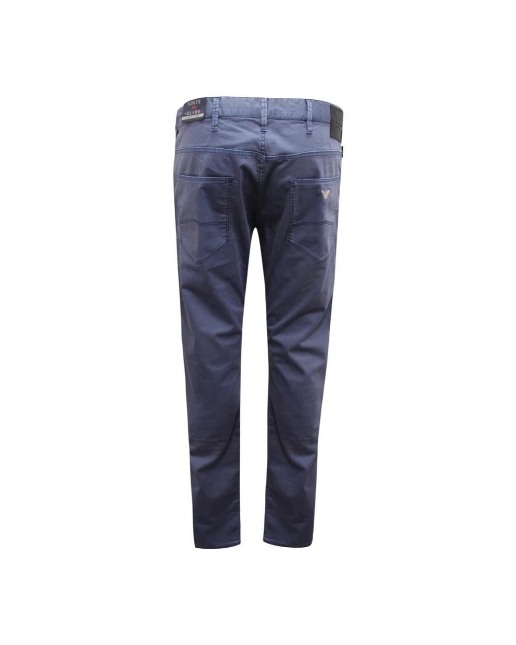Armani Blue Slim-Fit Trousers for men
