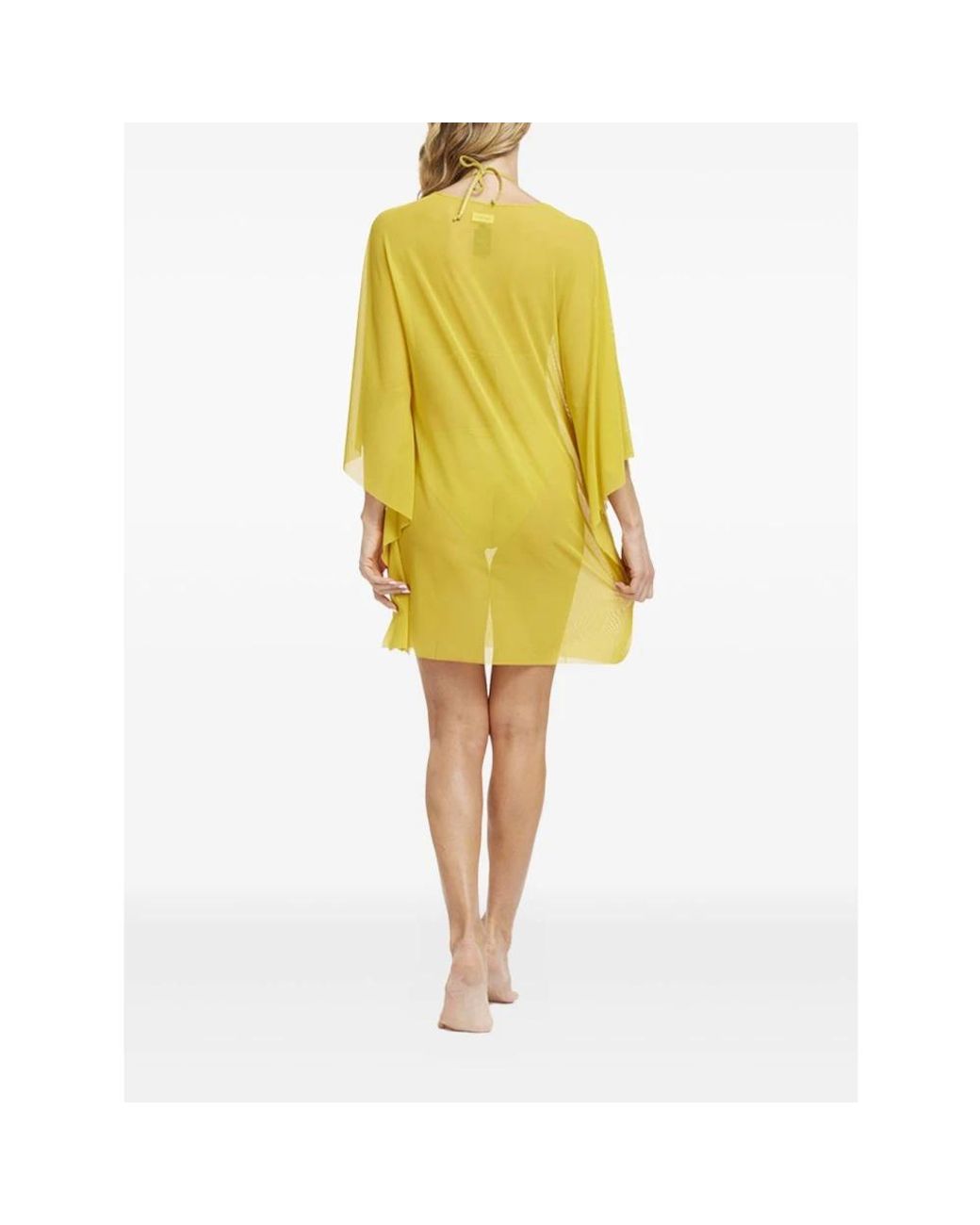 Fisico Yellow Short Dresses