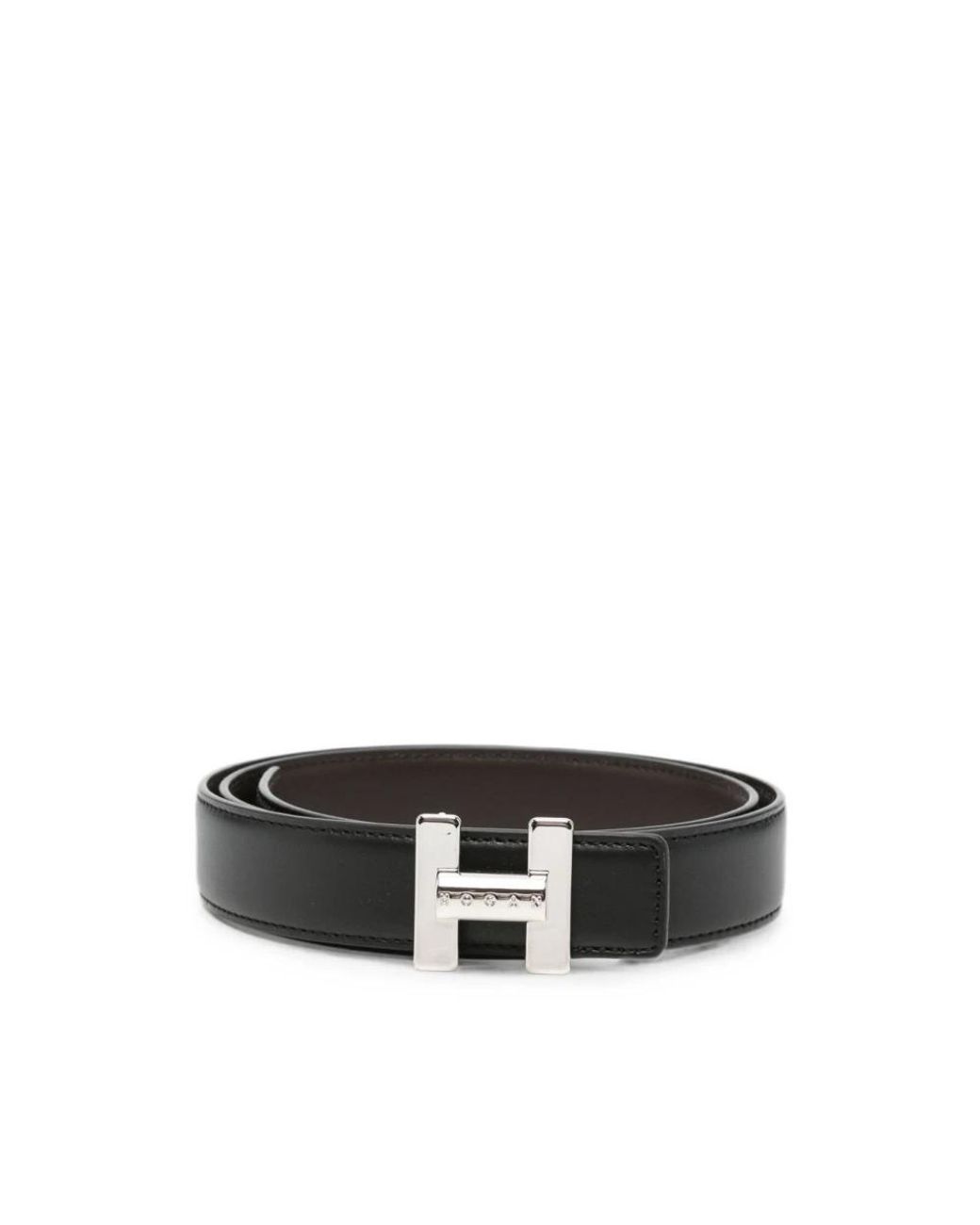 Hogan Black Glattleder-Gürtel