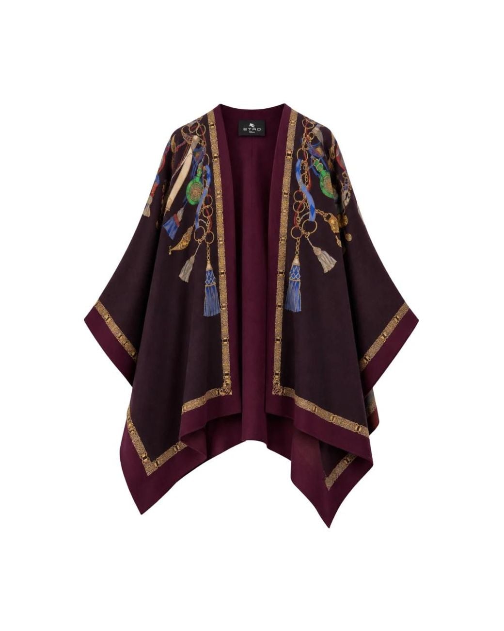 Etro Purple Ponchos