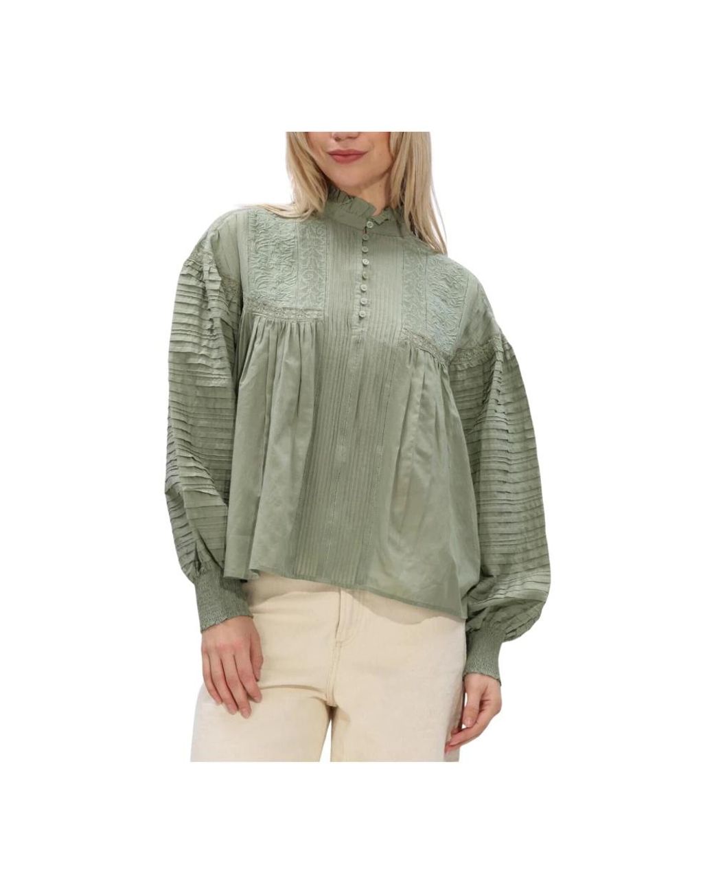 Vanessa Bruno Dahlia Blouse in het Green