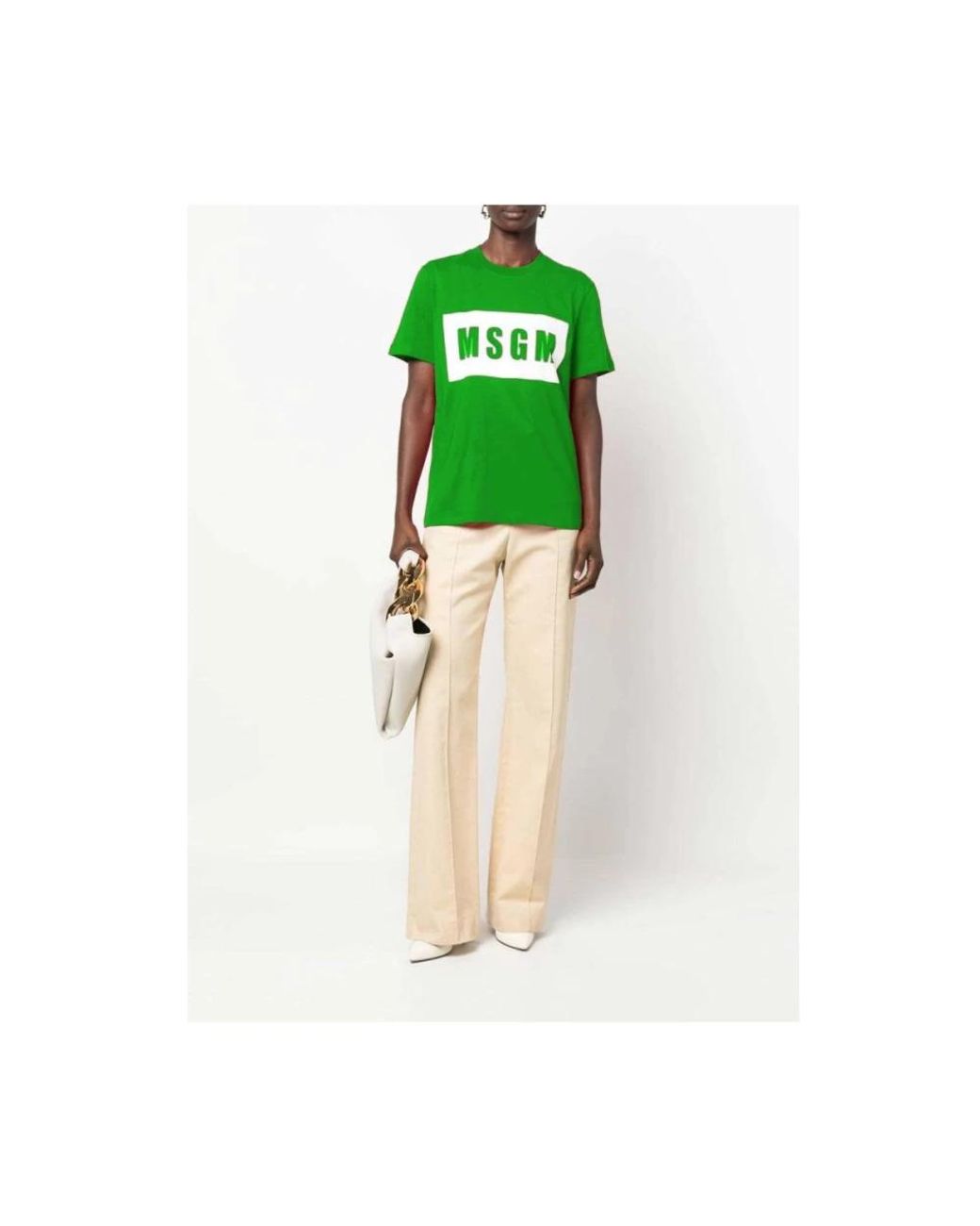MSGM Green T-Shirts