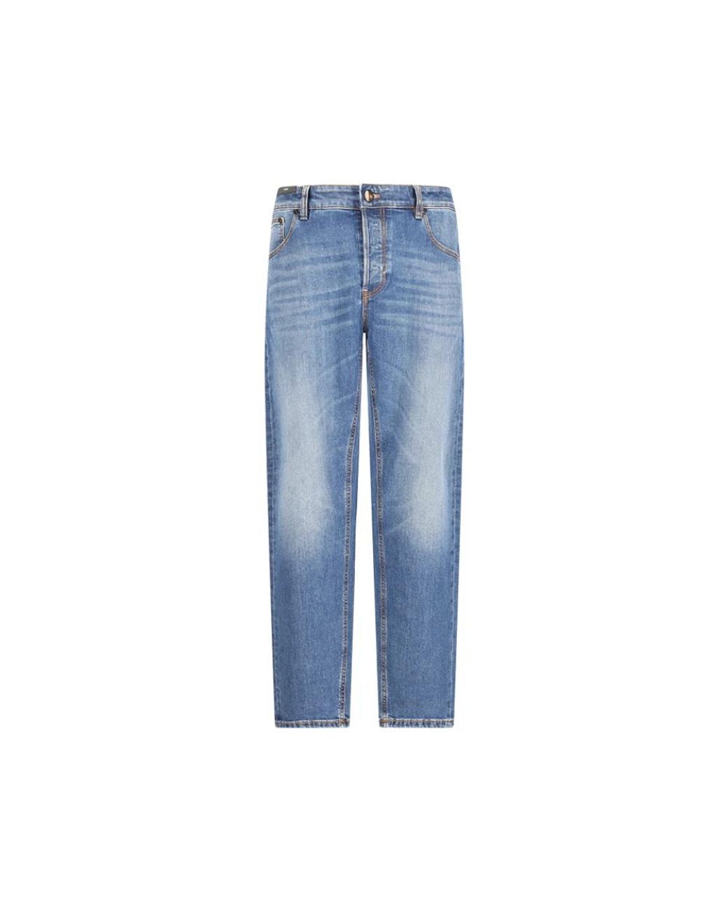 PT Torino Blue Straight Fit Jeans for men