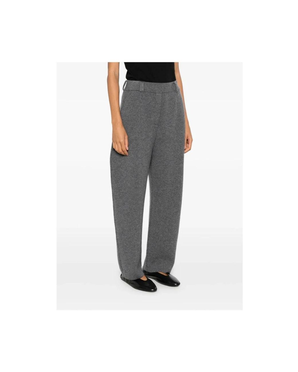Lisa Yang Gray Tapered Trousers