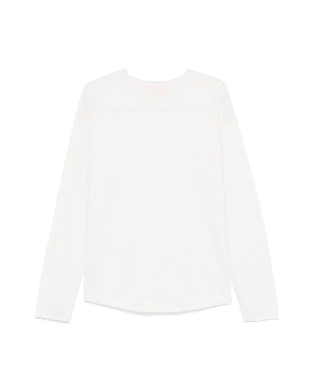 Guest In Residence White Round-Neck Knitwear