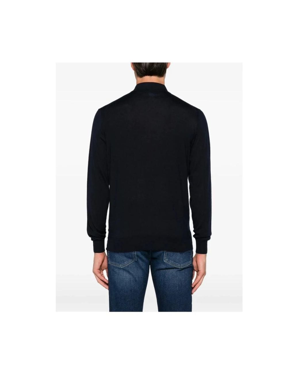 Fedeli Black Polo Shirts for men