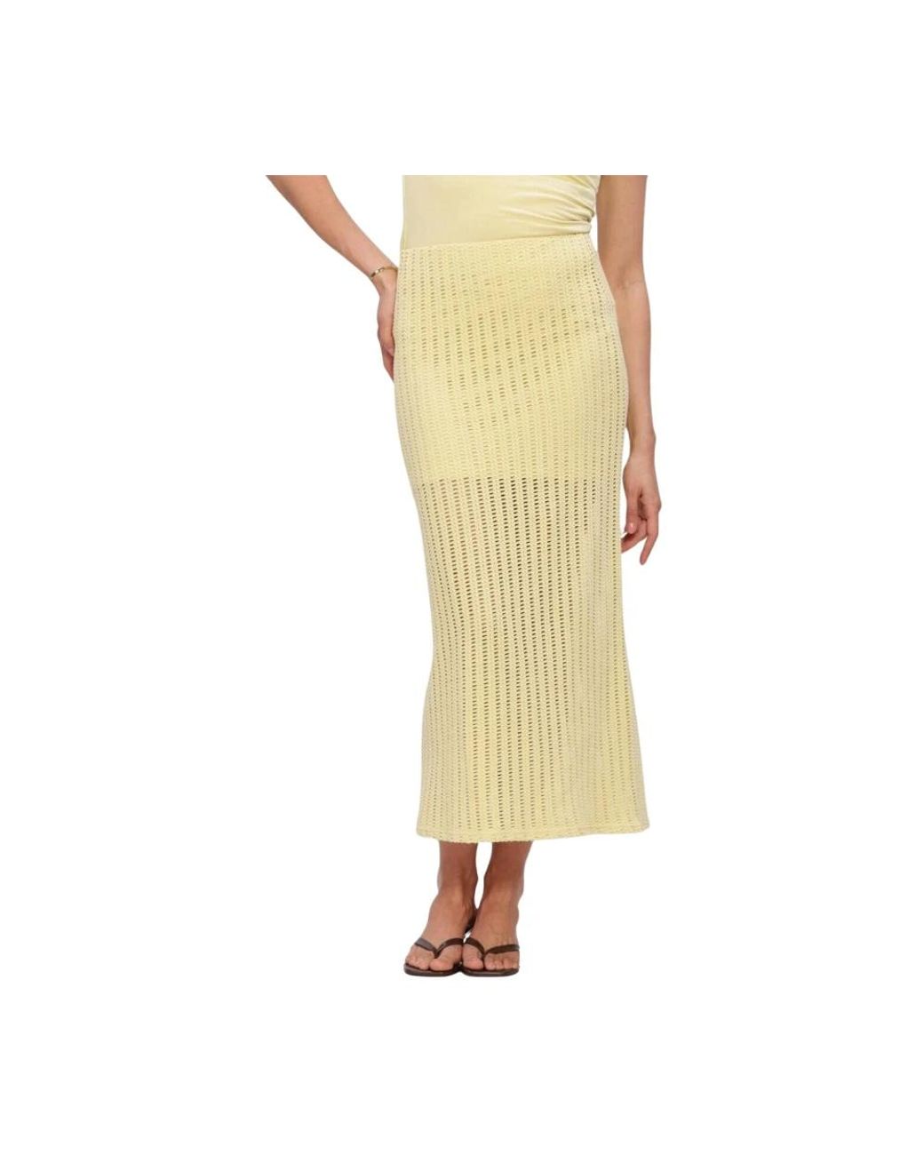 EDITED Yellow Midi Skirts