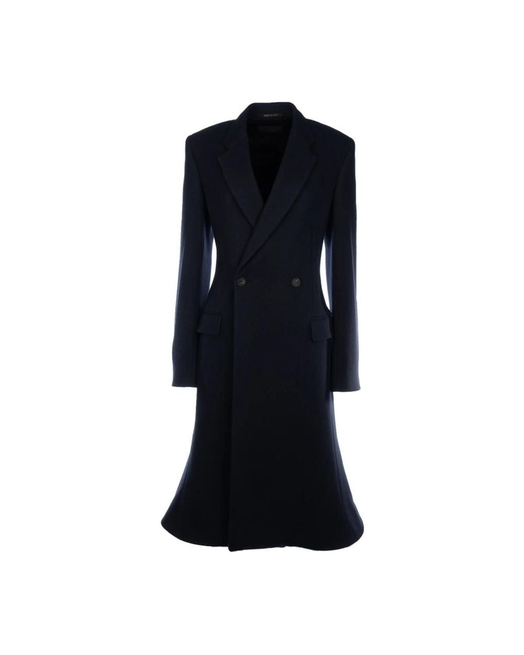 Balenciaga Black Double-Breasted Coats