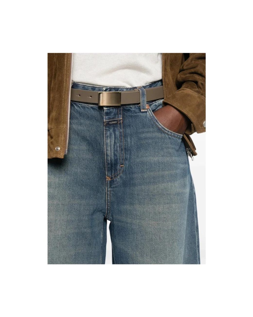 Closed Blue Jazzie Faded Barrel-Leg Jeans