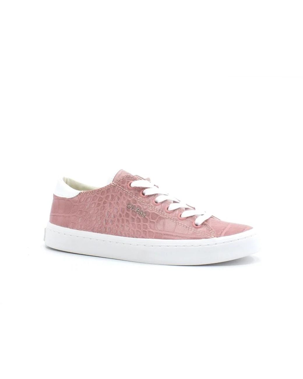 Guess Schoenen ,Roze ,Leer Sneakers in het Pink