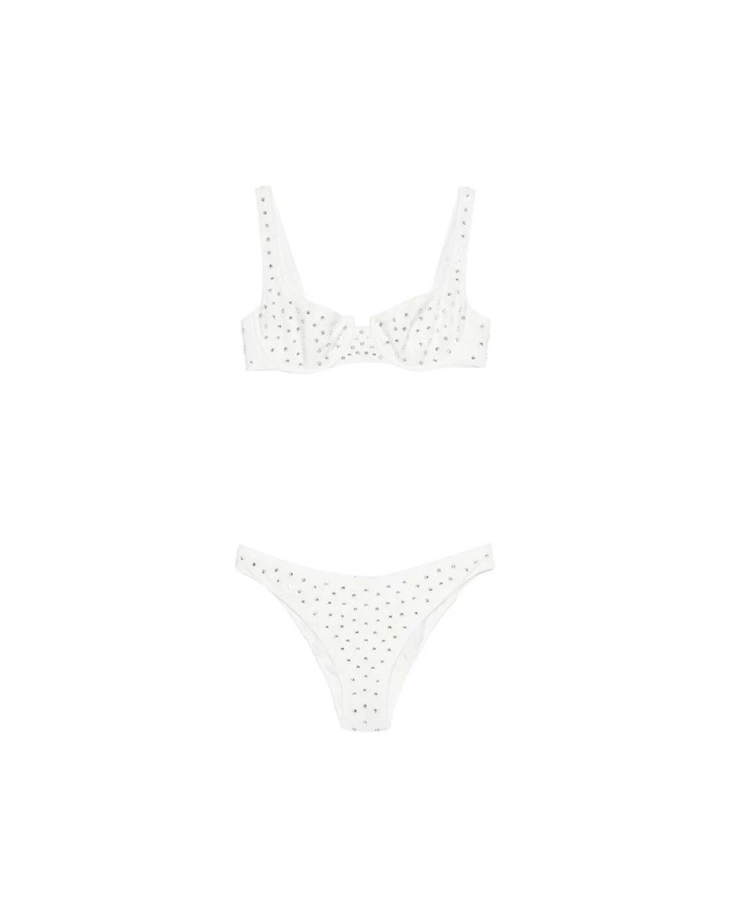 Oseree White Bikinis