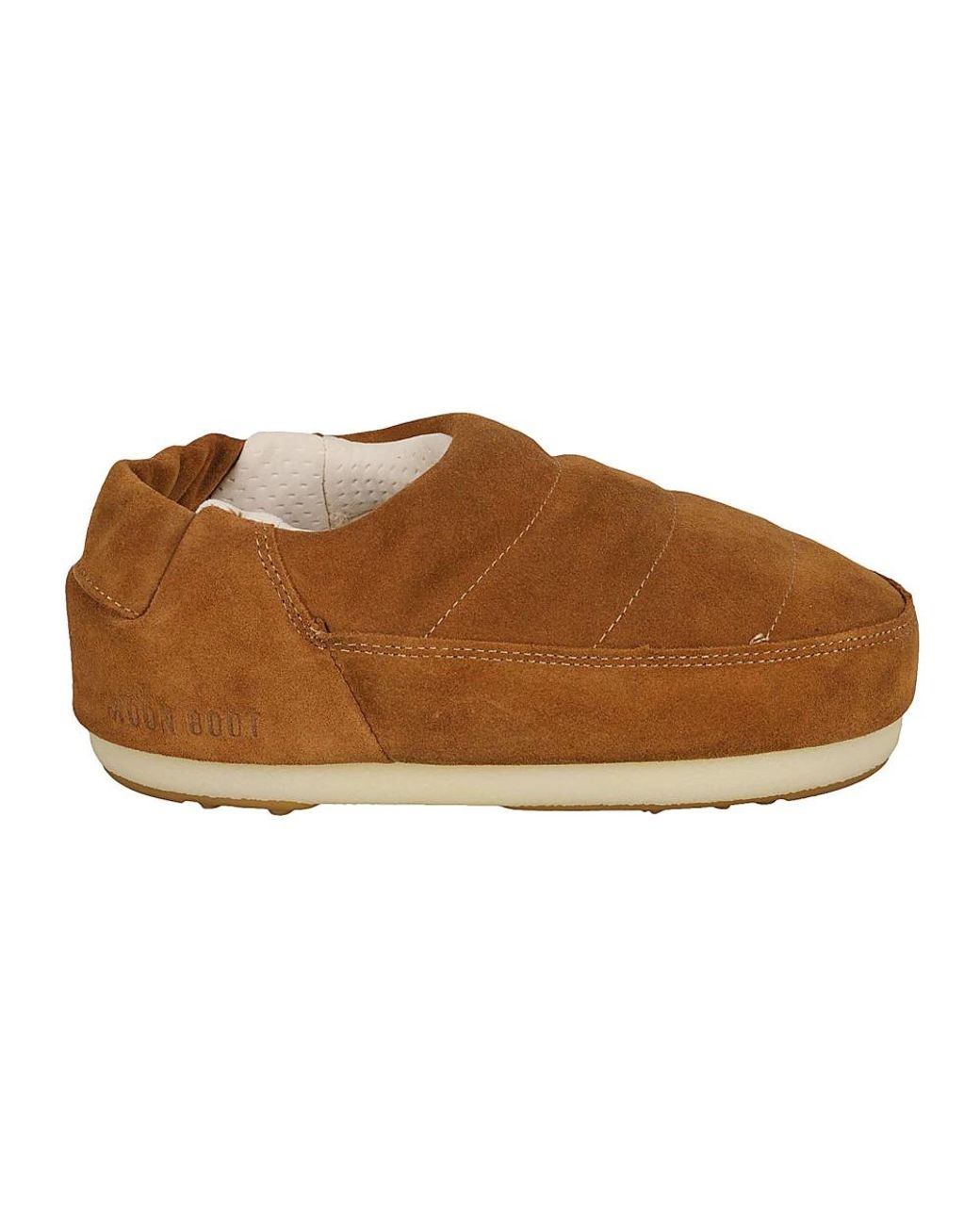 Moon Boot Schoenen ,Bruin ,Leer Gewatteerde 60Mm Muiltjes in het Brown