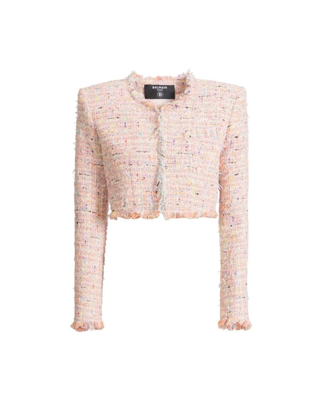 Balmain Pink Tweed Jackets