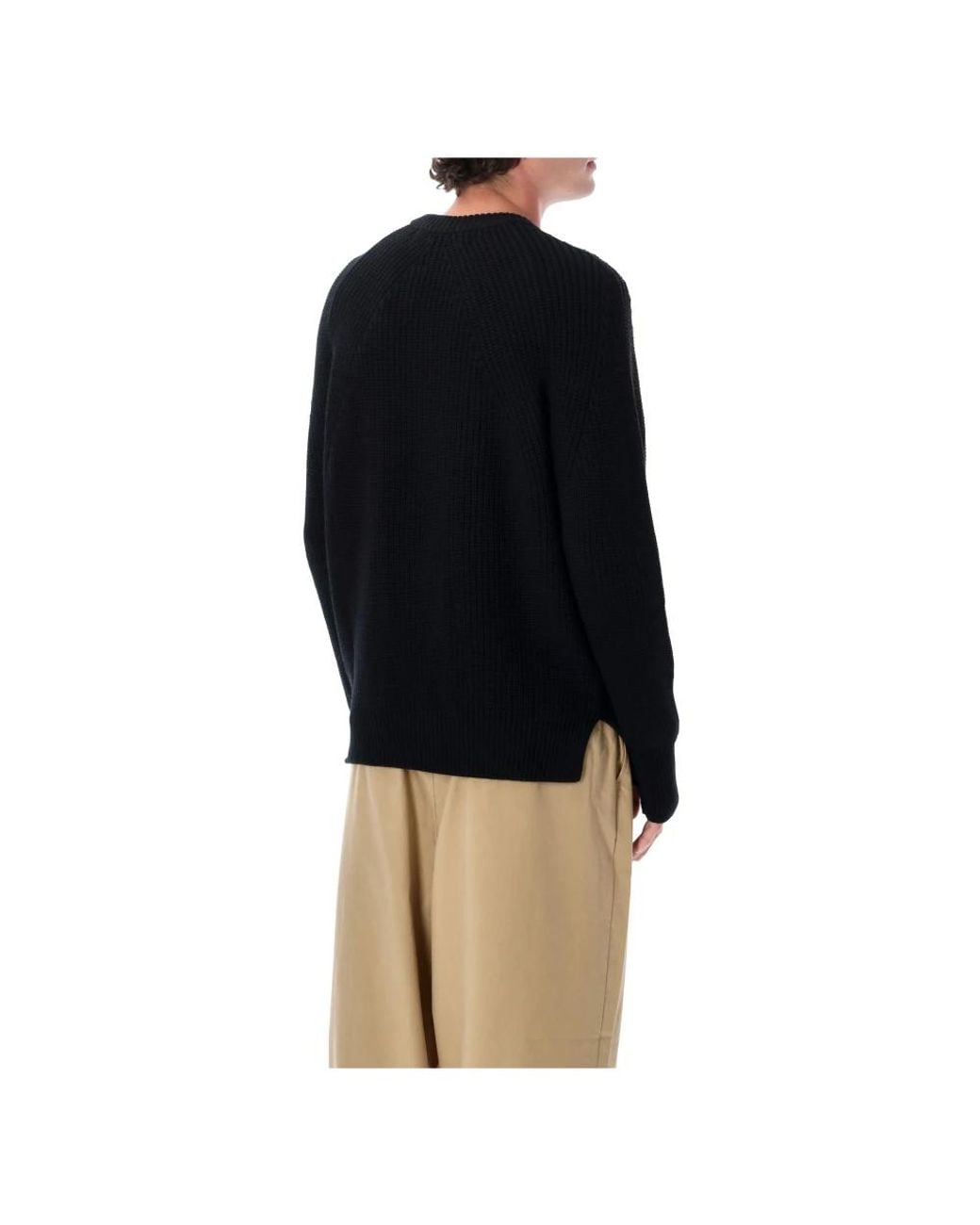 Comme des Garçons Black Round-Neck Knitwear for men
