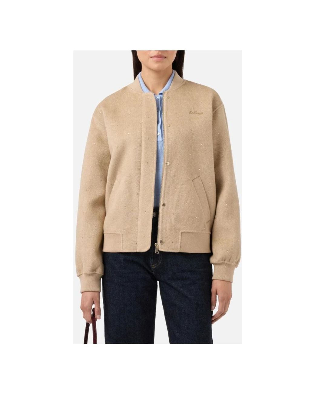 Mc2 Saint Barth Natural Bomber Jackets