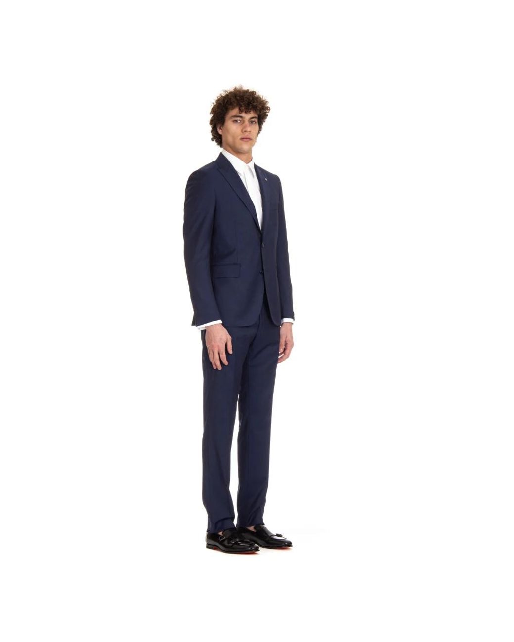 Tagliatore Blue Single Breasted Suits for men