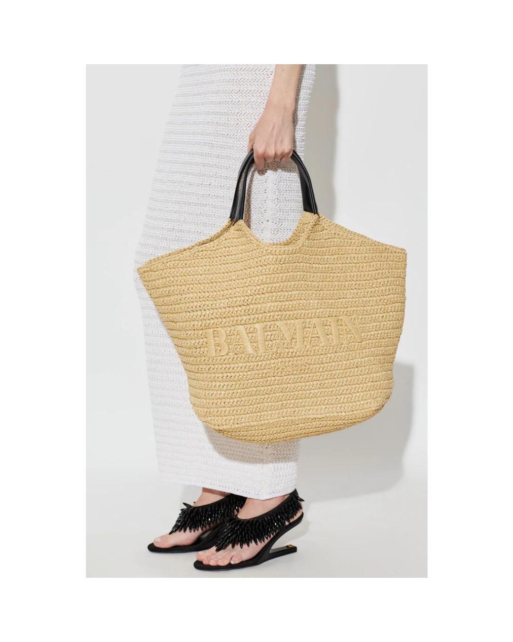 Balmain Metallic Tote Bags