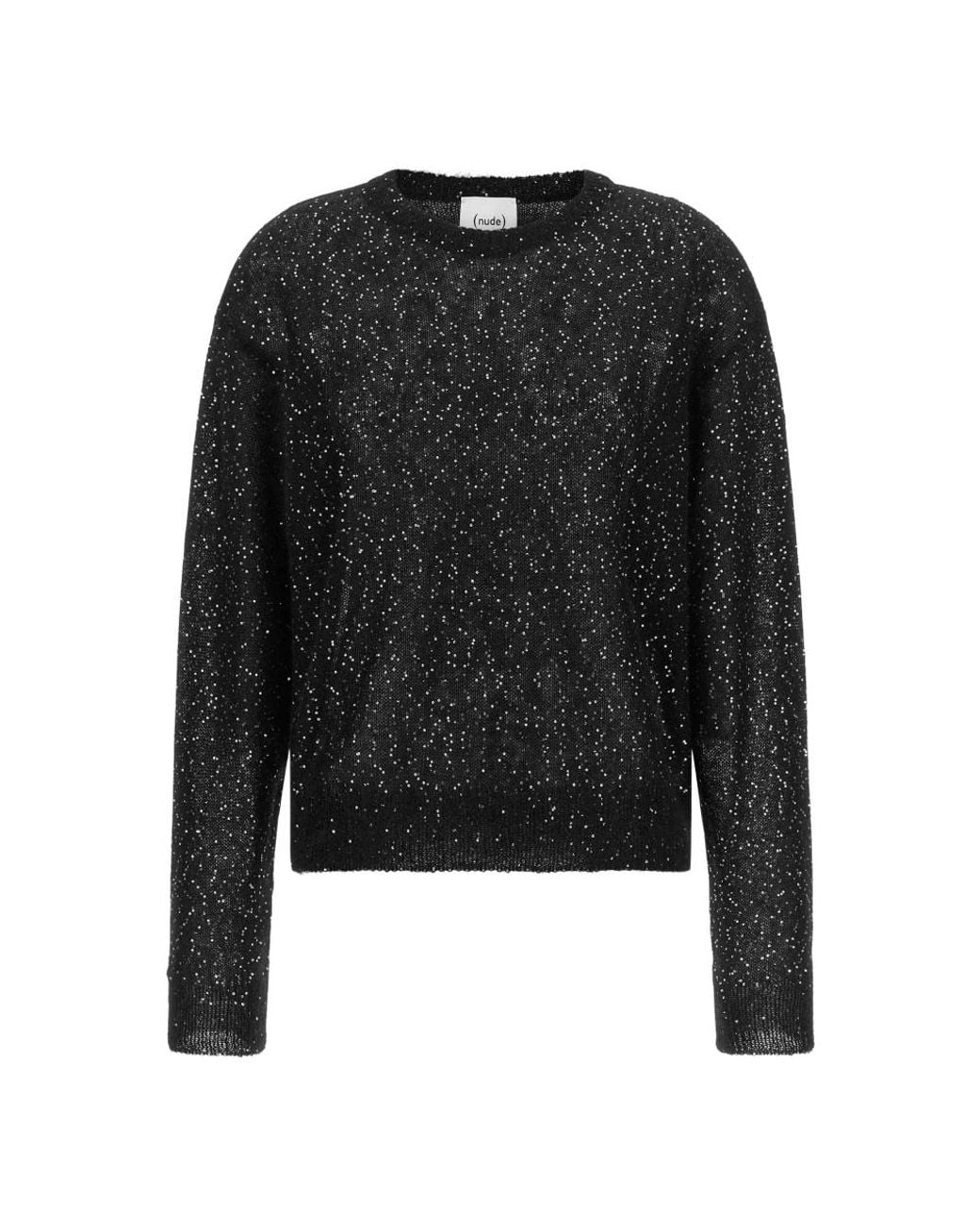 Nude Black Round-Neck Knitwear