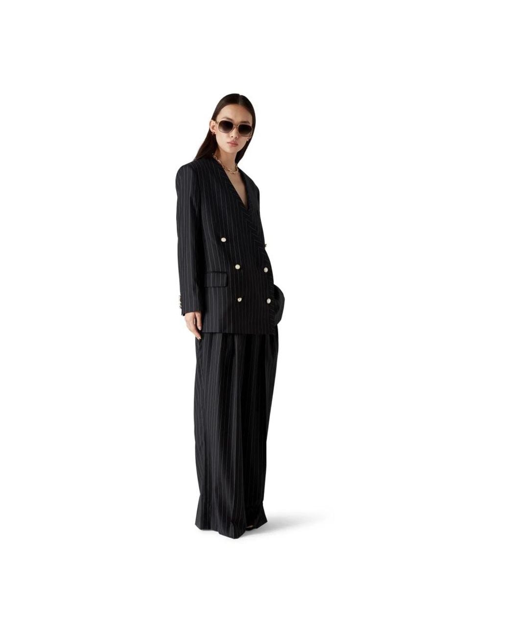 Casablanca Black Wide Trousers