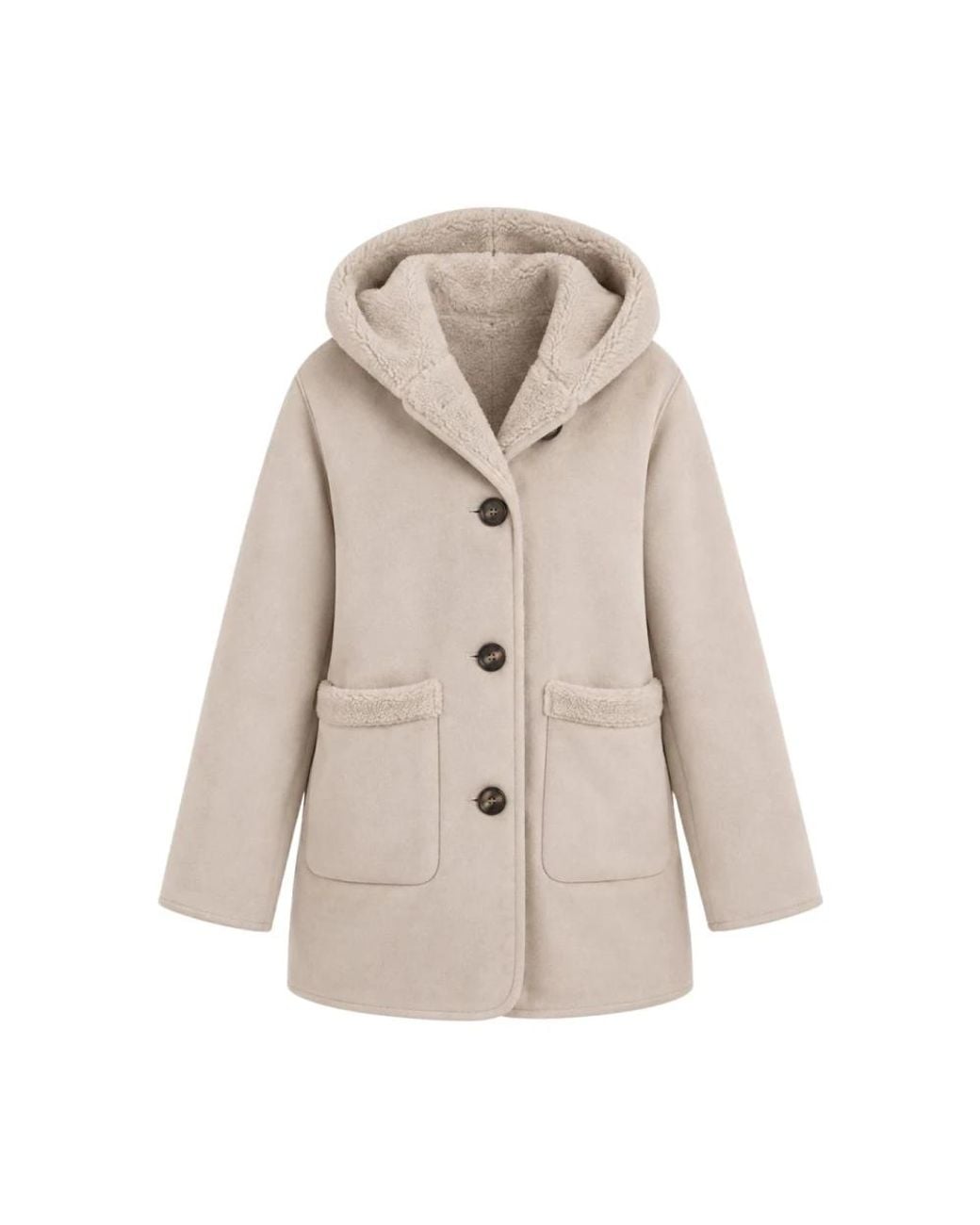 Marella Jassen ,Polyester Emmottone Jas in het Natural