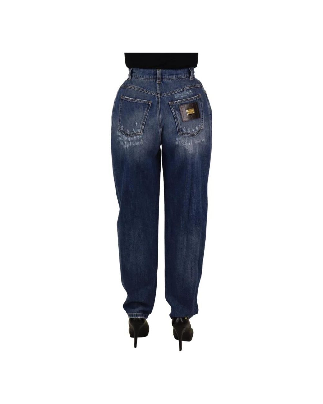 Dolce & Gabbana Blue Loose-Fit Jeans