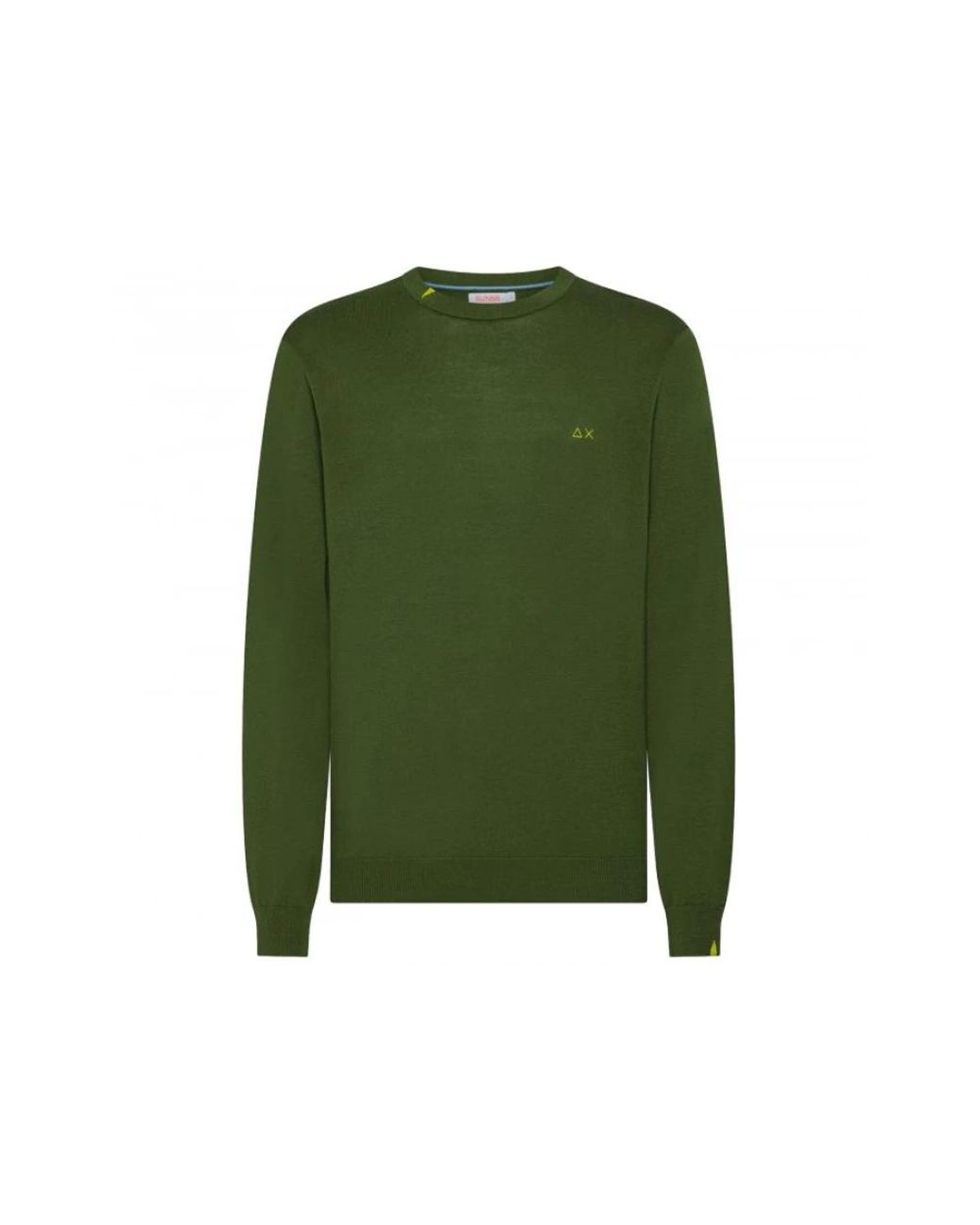 Sun 68 Green Round-Neck Knitwear for men