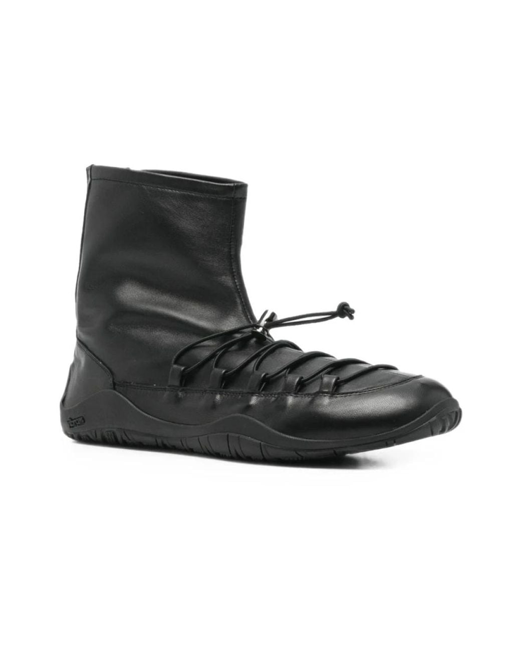 Dear Frances Black Lace-Up Boots