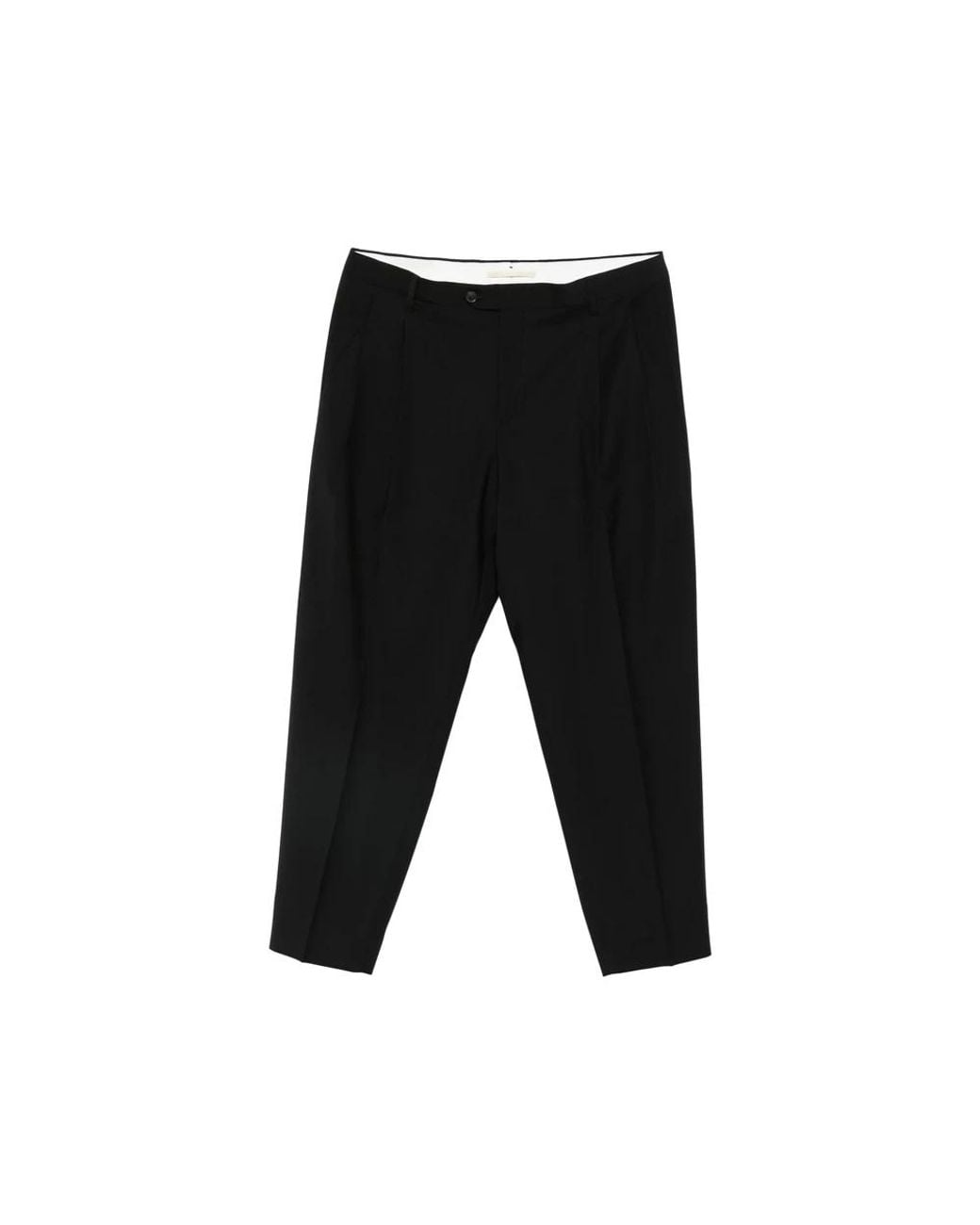 BRIGLIA Black Suit Trousers for men