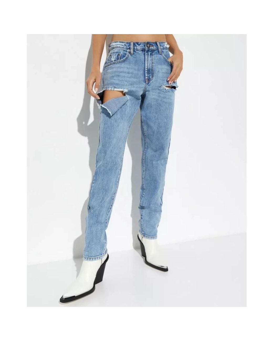 One Teaspoon Blue Slim Fit Jeans