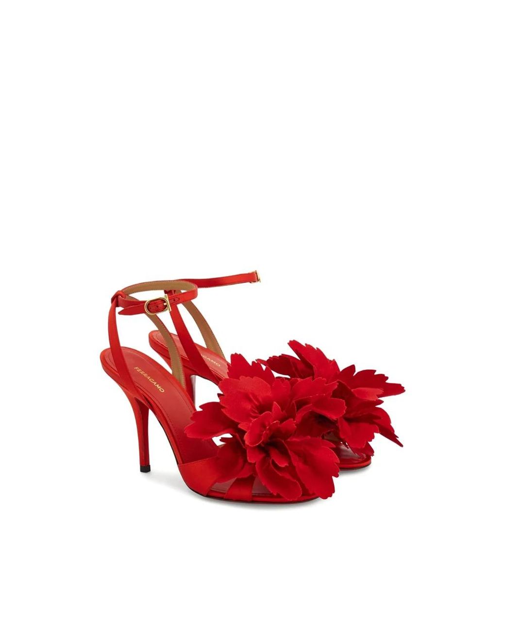 Ferragamo Red High Heel Sandals