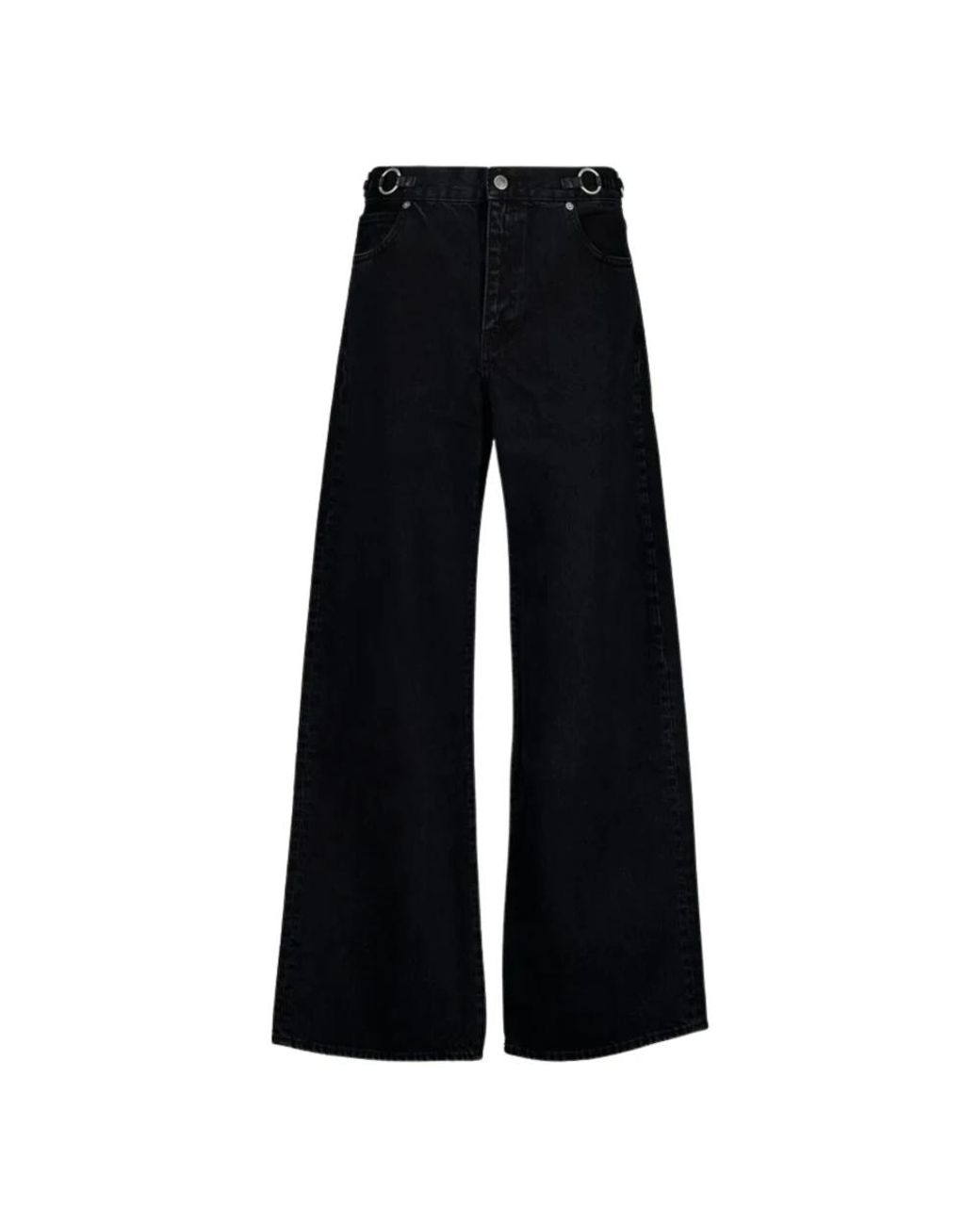 FRAME Black Wide Jeans
