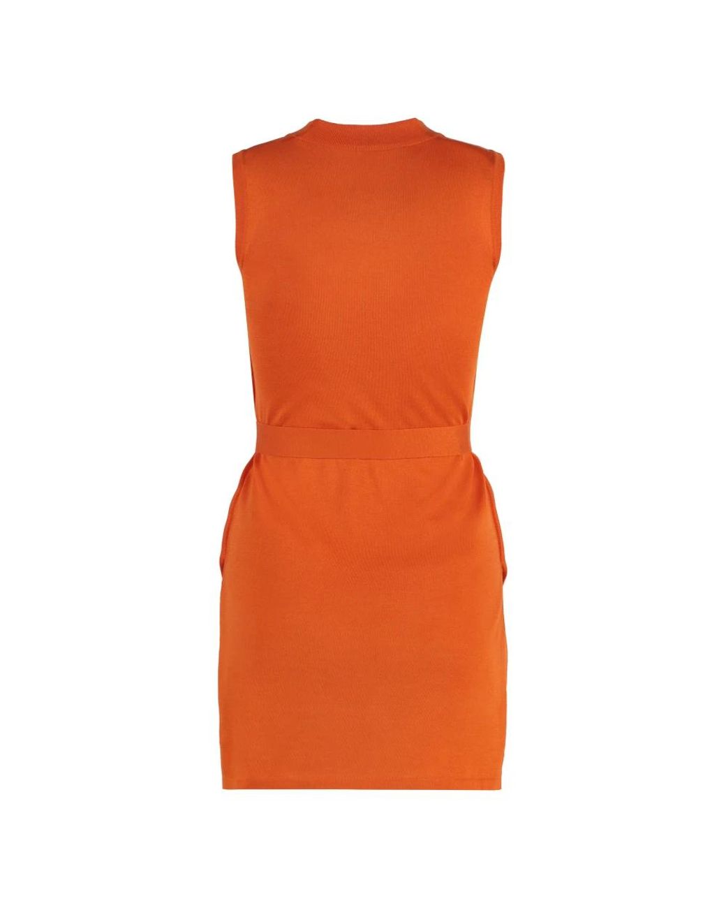 Malo Orange Knitted Dresses