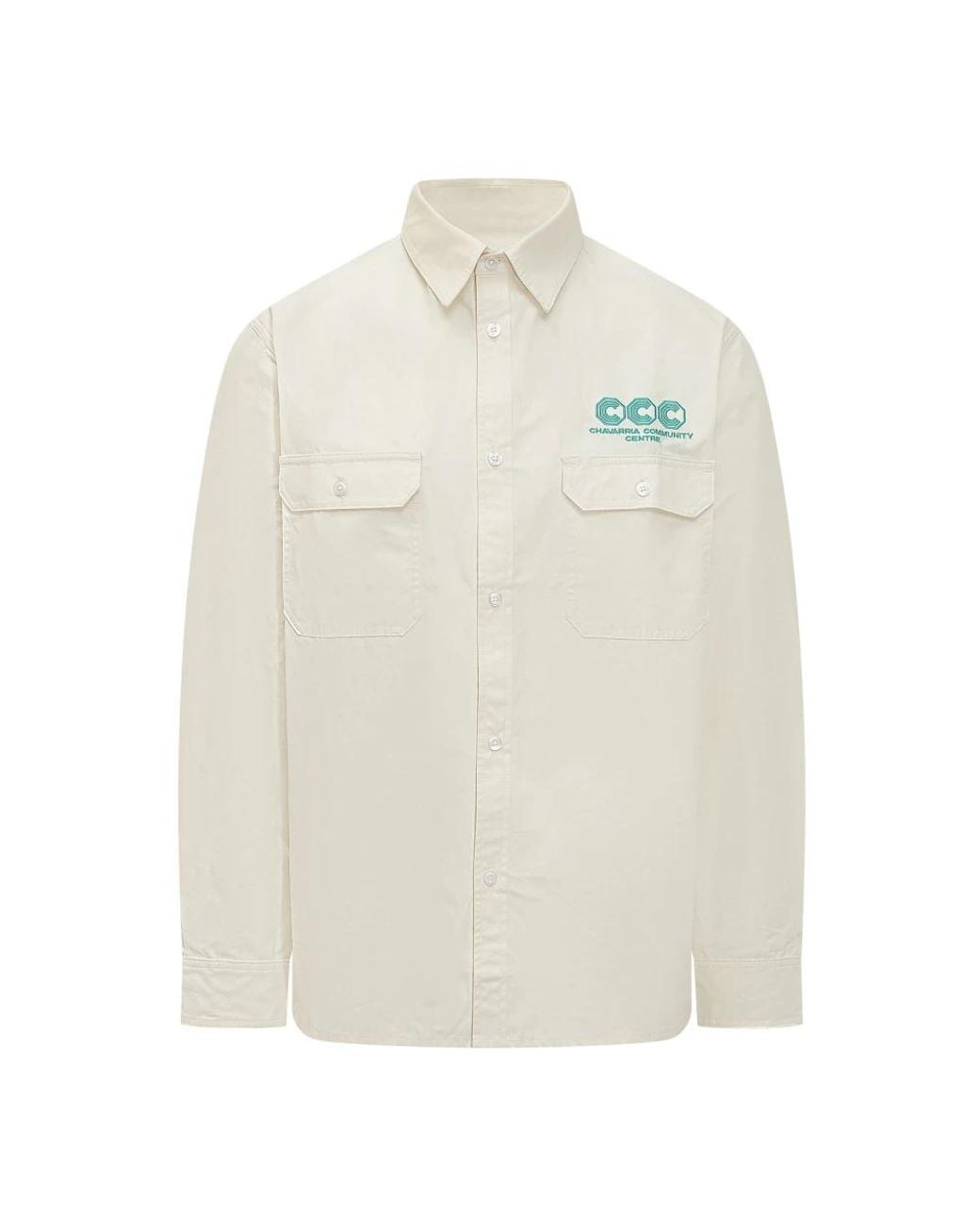 Willy Chavarria White Casual Shirts for men