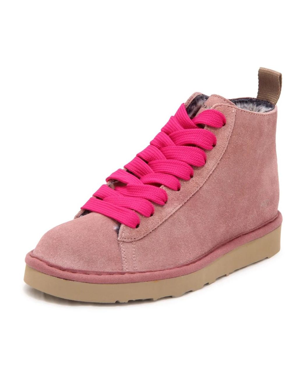 Pànchic Pink Lace-Up Boots