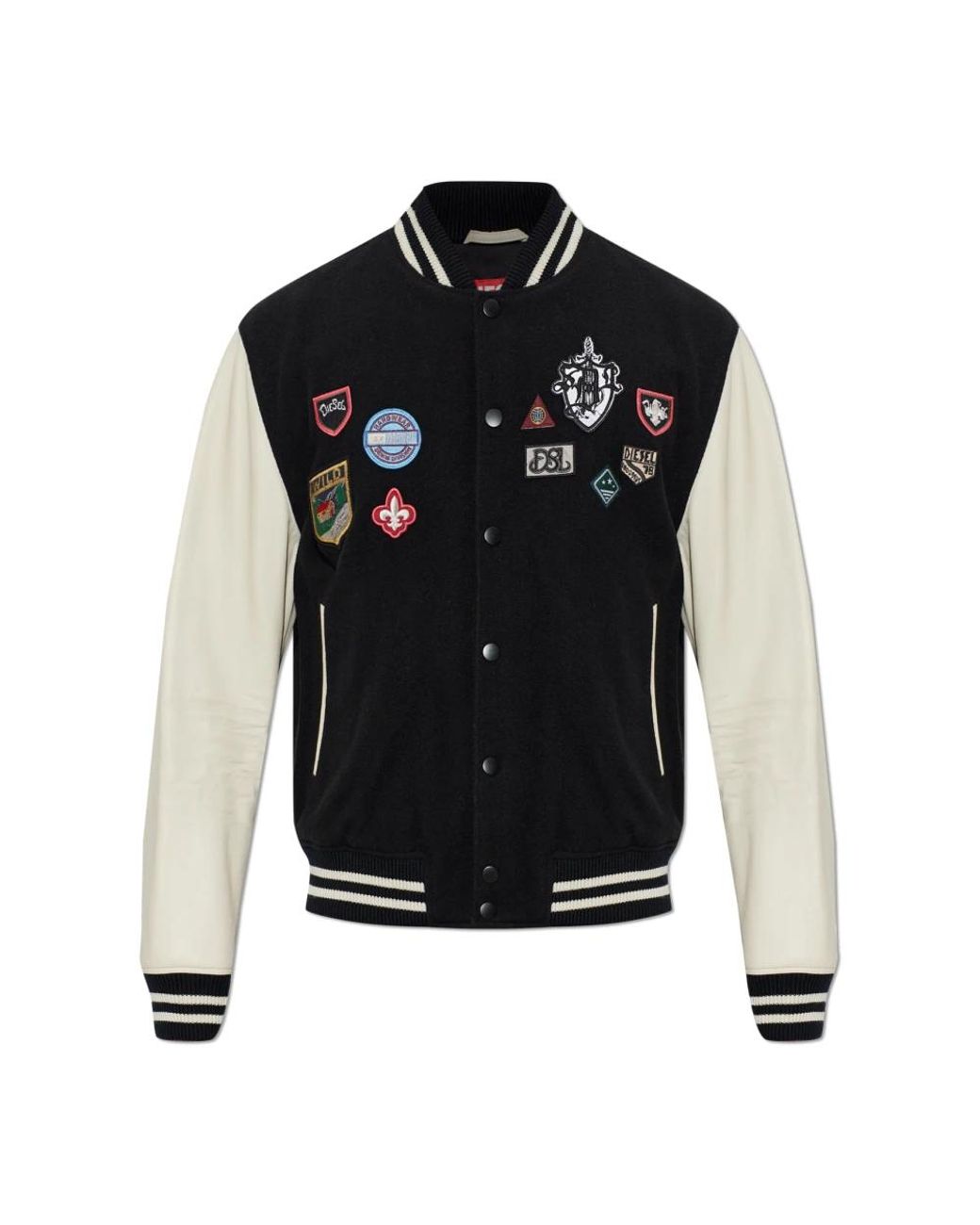 DIESEL Black Bomber Jackets for men