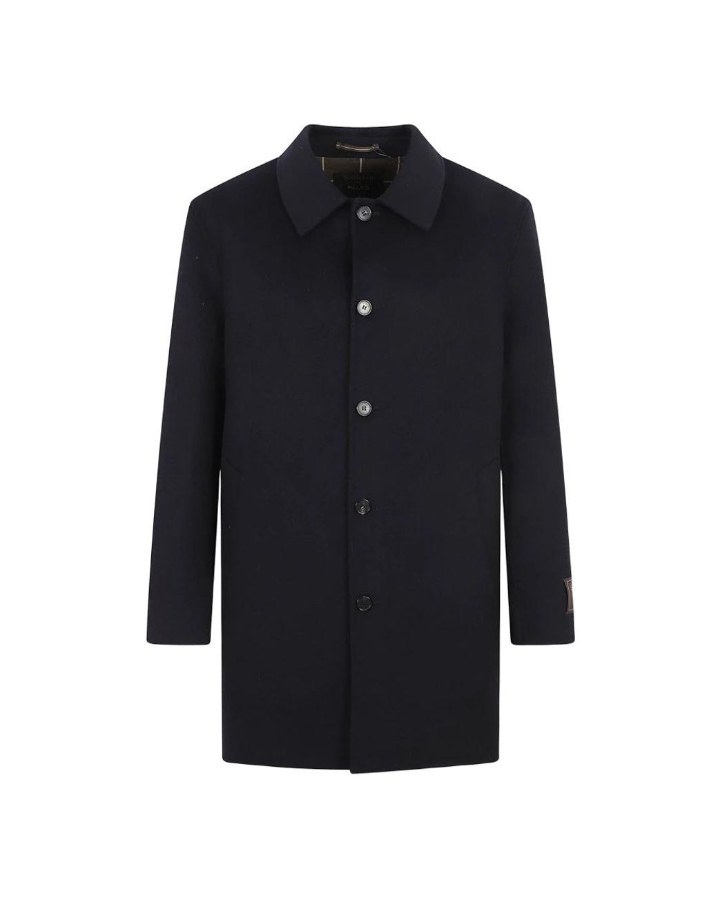 Incotex Blue Single-Breasted Coats for men