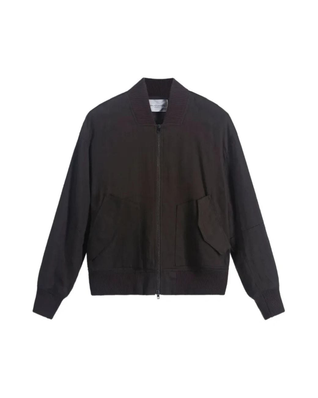 Roberto Collina Black Bomber Jackets for men