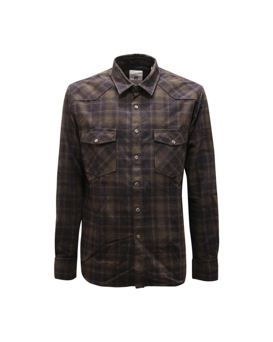 PT01 Black Casual Shirts for men